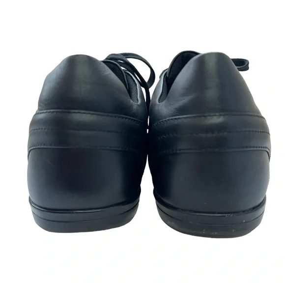 Versace Collection Noir Runaway Black Low Top Sneakers Paneled Mens EU 45 US 12 - Picture 3 of 8